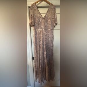 Torrid Lace Dress in soft purple.